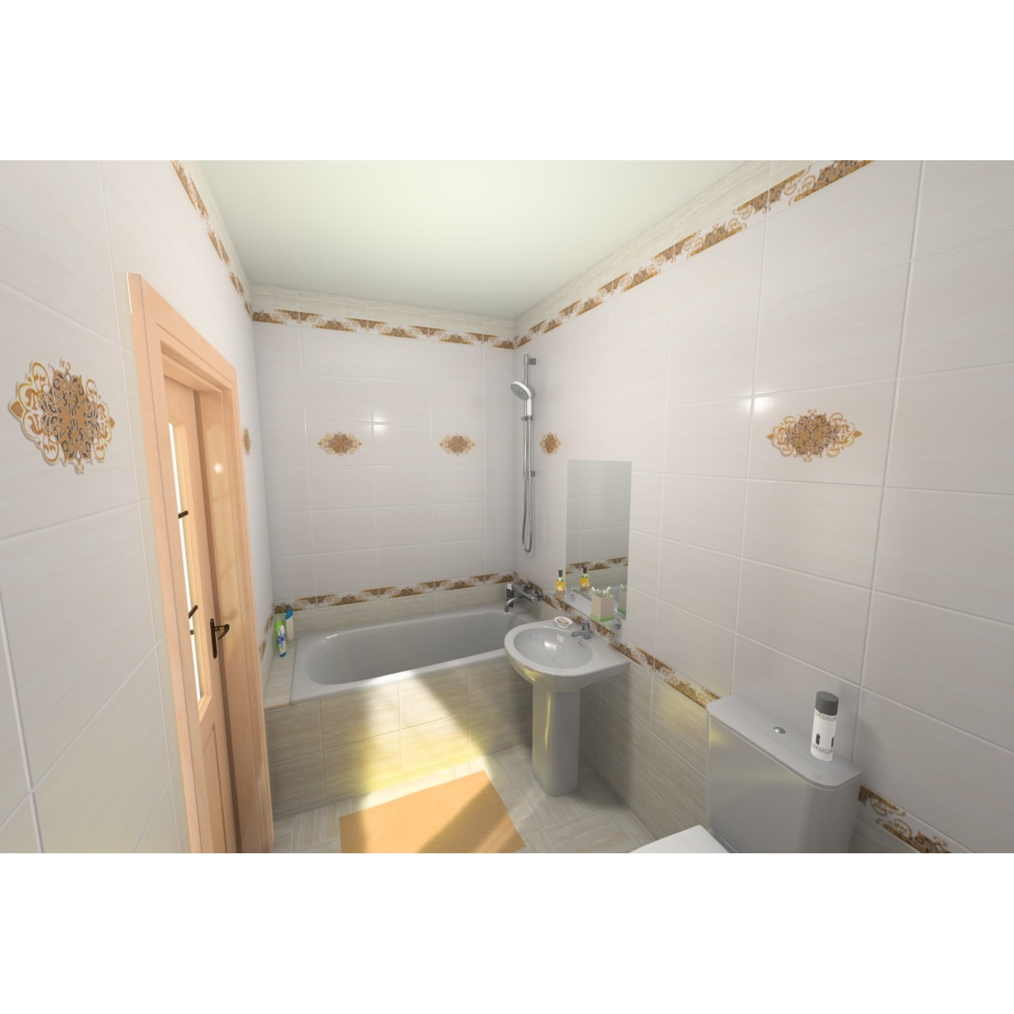 17100999 Бордюр « G» 35х7.5 см Монте-Карло Santreyd  - Вид №3