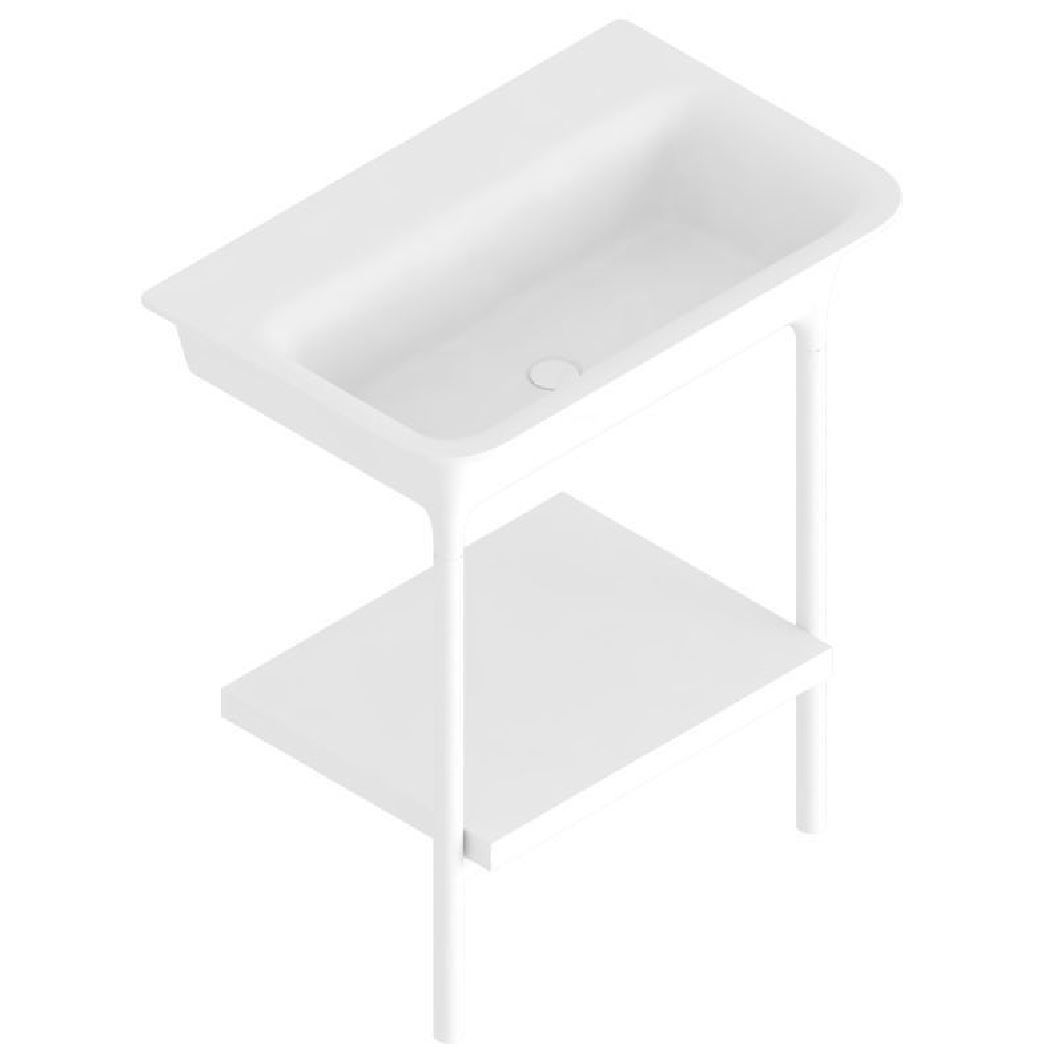 Консольный умывальник из Cristalplant® Zucchetti морфинг ARCH-00101951 - Вид №1