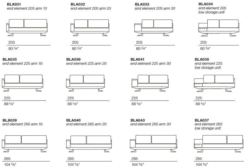 Bodema Модульный угловой диван из ткани с шезлонгом Blake sun-id-1394777 - Вид №6