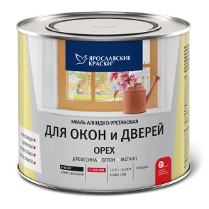 Эмаль для окон и дверей цвет орех 1.9 кг