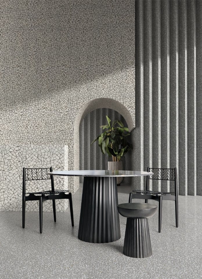 Стул из железа и красного дерева Vical Home Plissé Metal ARCH-00109281 - Вид №4