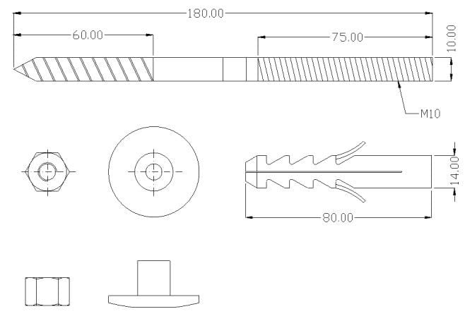 Металлическая подставка для раковины Ponte Giulio стандарт ARCH-00046847 - Вид №2