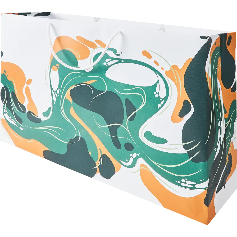 87493246 Пакет подарочный Цвет счастья 55x37 см цвет бело-желтый STLM-0830941 Симфония 