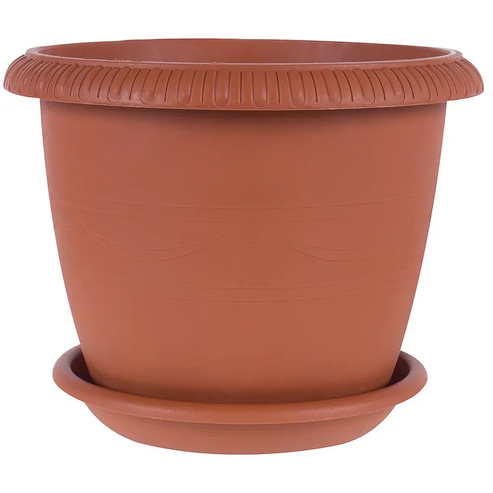 ТЕК.А.ТЕК Горшок Le Jardin терракотовый для комнатных растений 11952197 Жардин STLM-0001635