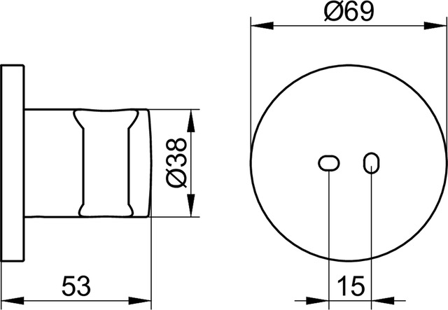 51591030000 Настенный держатель душевой лейки KEUCO Edition 400 - Вид №2