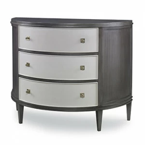 Тумбочка 17581-830-011 Orion Demilune Chest - Grey / Linen Ambella