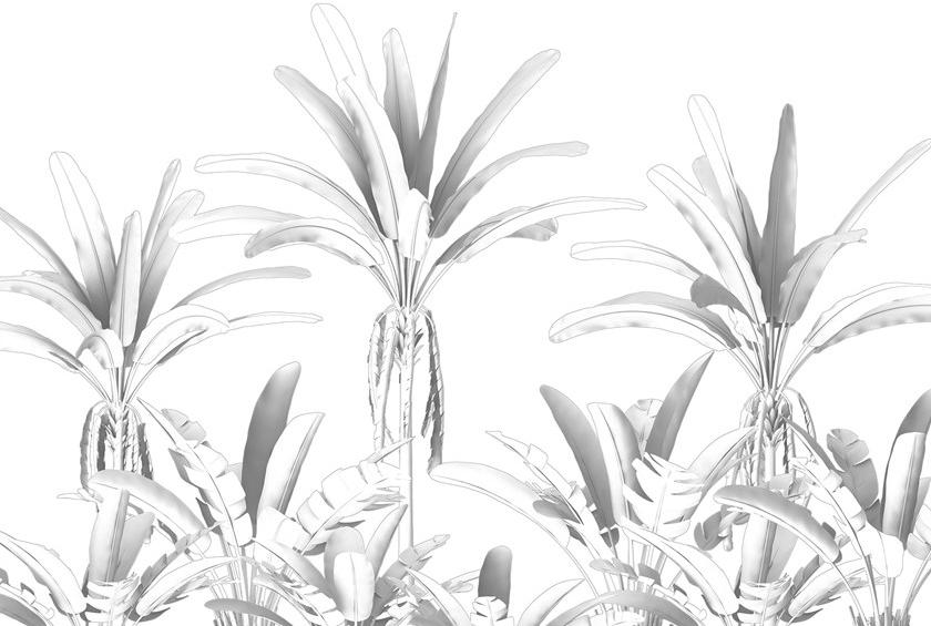 Komar Флизелиновые обои с цветочными мотивами Raw R4-051 - Вид №1