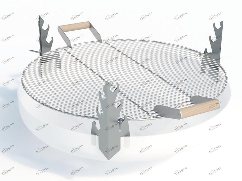 Arpe studio Мангал из нержавеющей стали с деревянными ручками  Bbqh 
