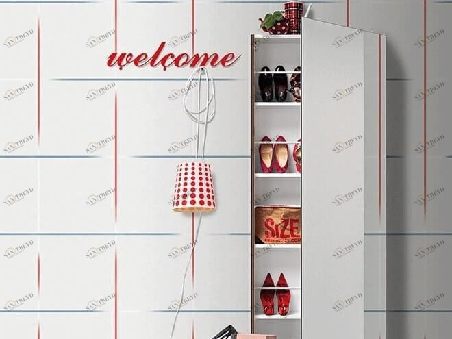 Birex Обувной шкаф подвесной с лакированной дверцей Welcome sun-id-1430616