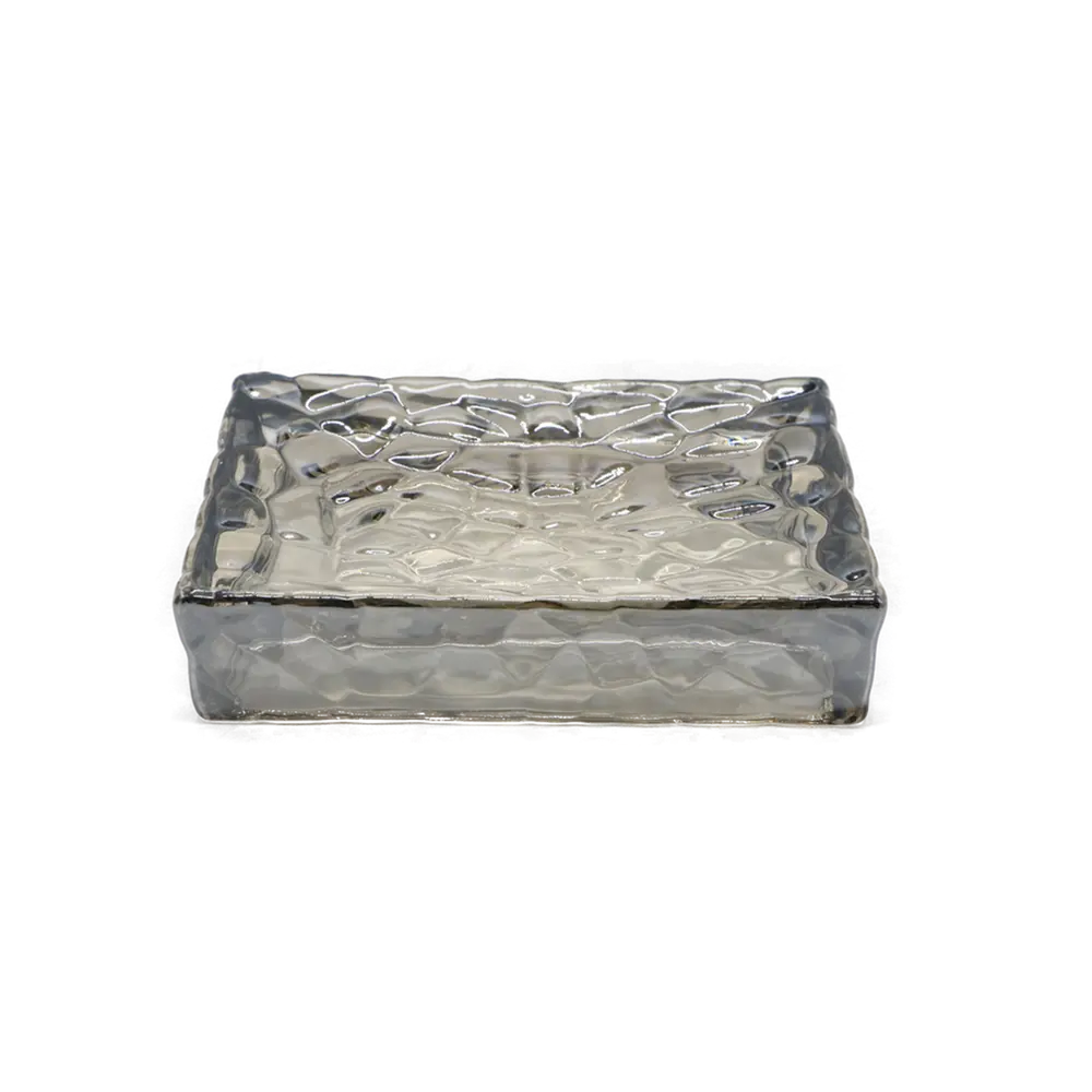 Стеклянная мыльница Proffi Home Bubbles в сером цвете 89381146 STLM-1570375