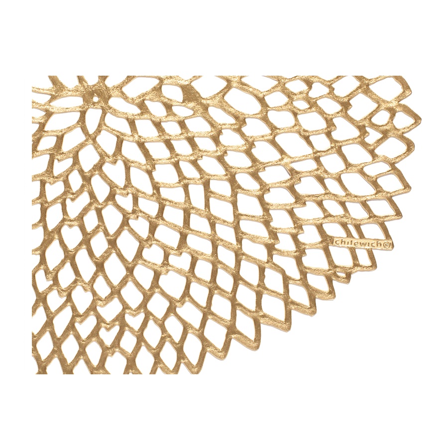 Салфетка виниловая Brass, овальная, 36х39 см Chilewich C0403DAHLBRAS - Вид №7