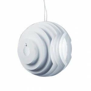 Люстра подвесная с металлическим плафоном D 40 см белая Frezia Light 90006 FREZIA LIGHT ДИЗАЙНЕРСКИЕ 00-3953635 Белый