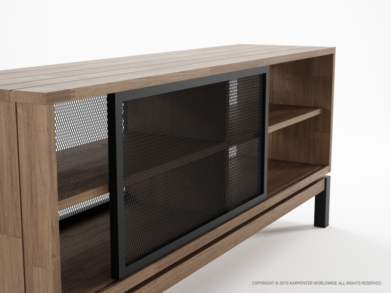 340_682 Комод 2 раздвижные двери 4 отсека Karpenter Color BeBop - Вид №3