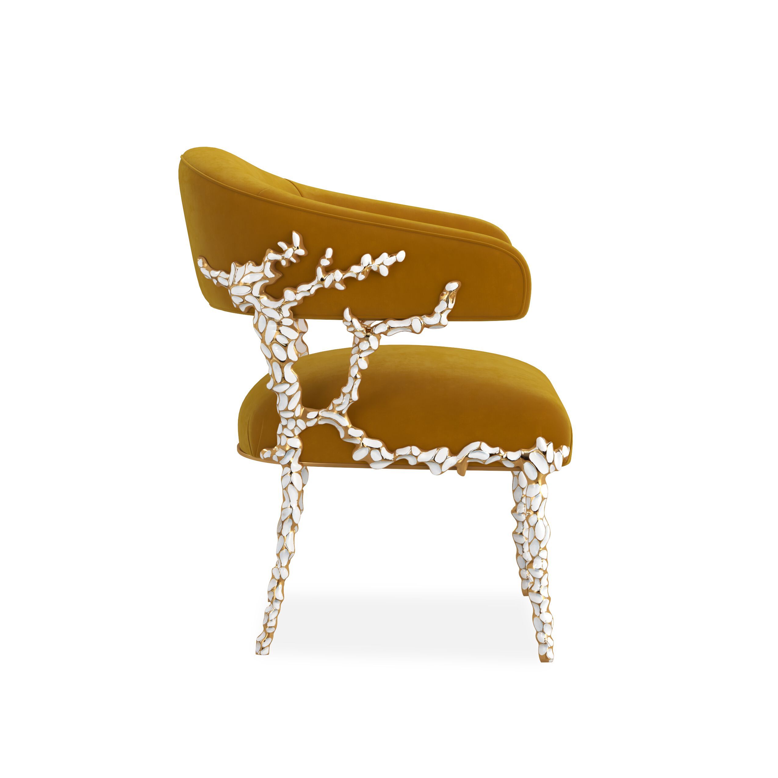 Тканевый стул с открытой спинкой и подлокотниками Caracole GLIMMER OF HOPE ARCH-00150642 - Вид №14