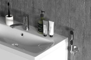 770230000 смеситель с поворотным изливом и гиг. душем Damixa Origin Bit