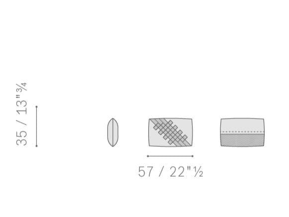 Прямоугольная кожаная подушка Poltrona Frau коллекция-мебель и аксессуары ARCH-00104344 - Вид №13