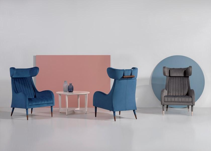 Fenabel Кресло из ткани с подлокотниками Tula Mp.1563 - Вид №2