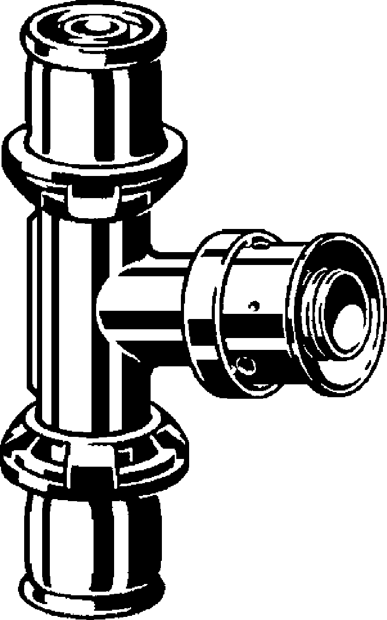 Viega Тройник Pexfit Pro 4718.7 (609016) 609 016 - Вид №1