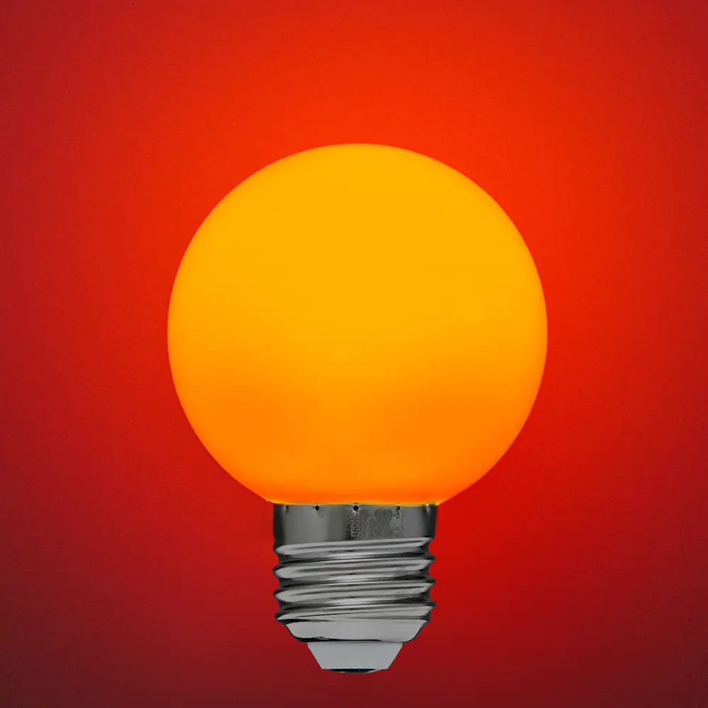 Светодиодная лампа Volpe шар красного свечения E27 3Вт 82656908