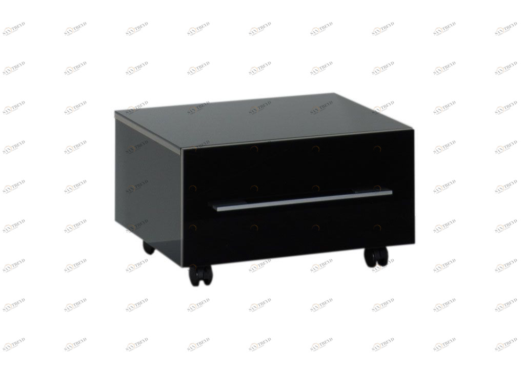 Тумба подкатная Aquanet Нота 58 черный 00170731