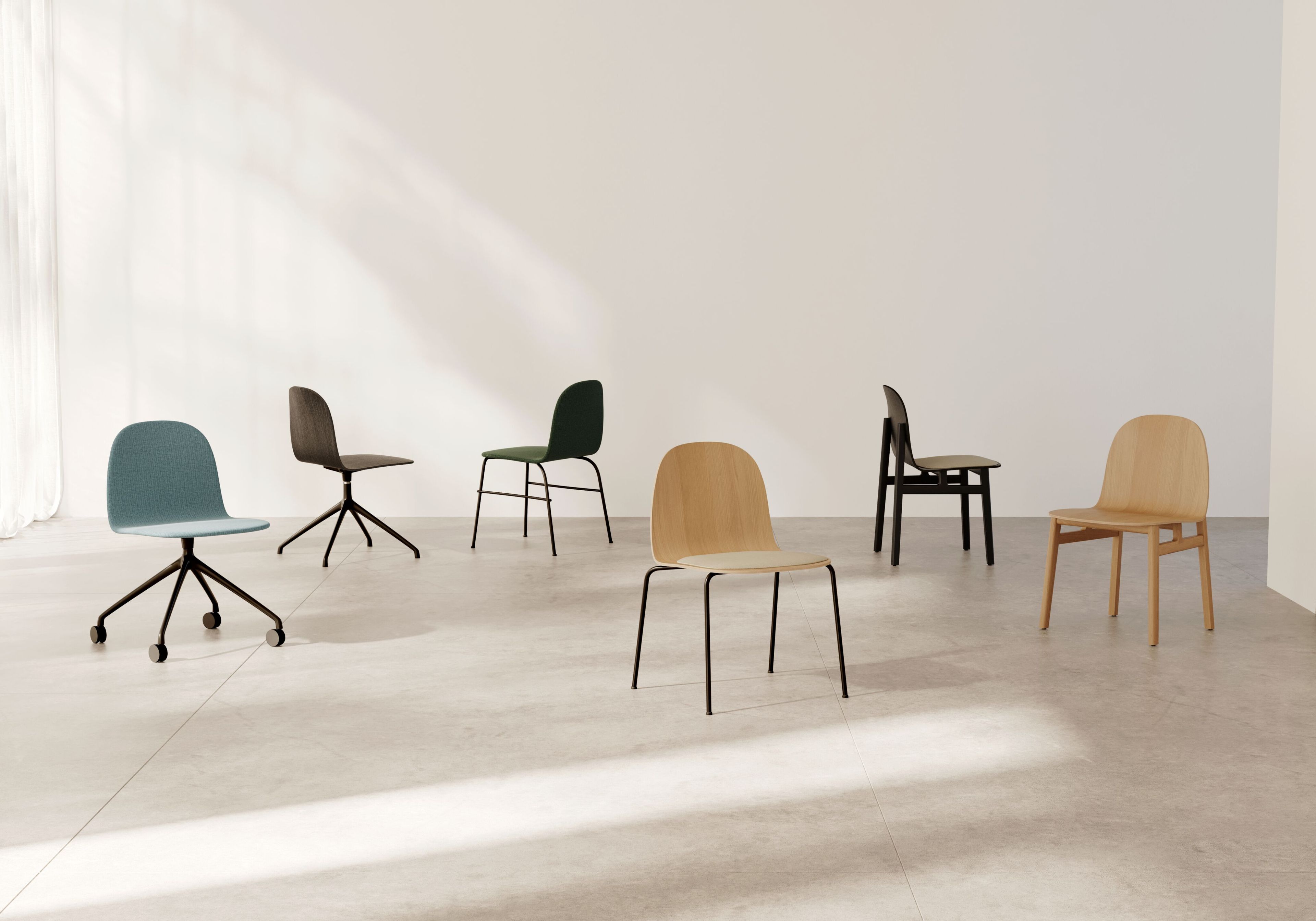 Вращающееся кресло с мягким сиденьем Omelette Editions TERRA SWIVEL ARCH-00053629 - Вид №1