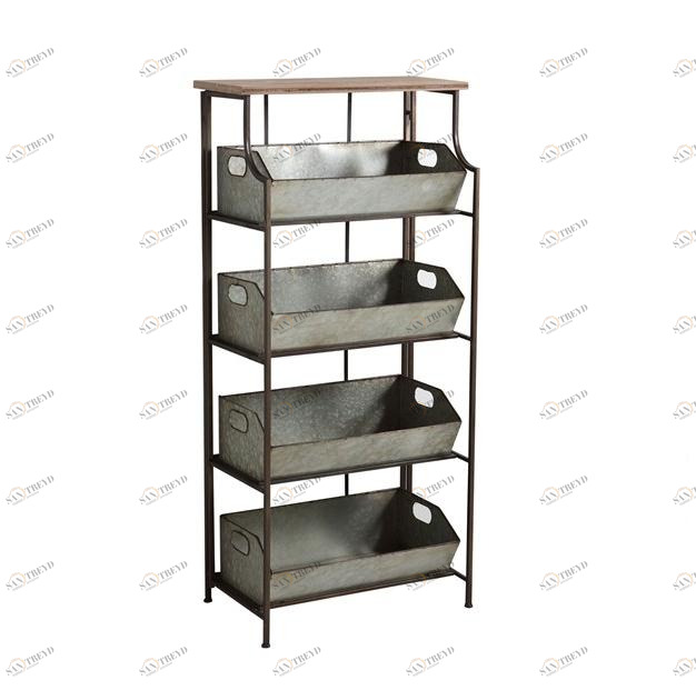 BLEU PROVENCE Высокий шкаф для ванной Industrialis Mbmetro3