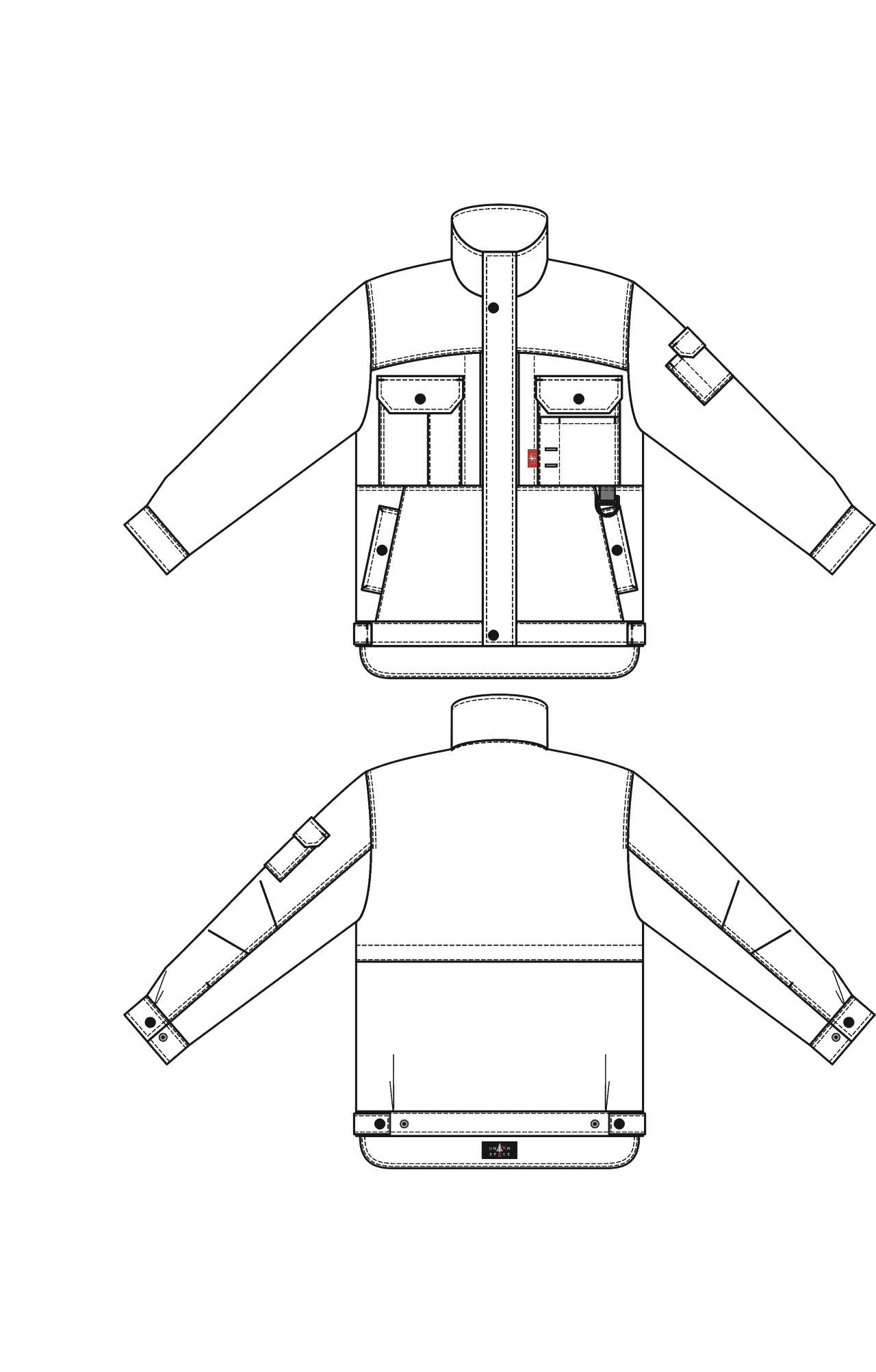 5027319 Куртка темно-синяя Union Space  Летняя спецодежда  размер 48-50/170-176  - Вид №3
