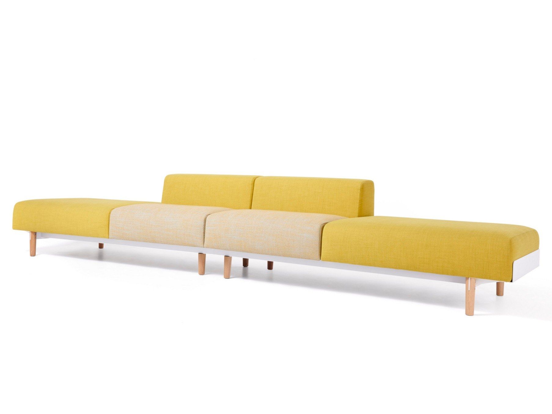 Мягкая скамейка из ткани со спинкой Diemme хлеб ARCH-00032933 - Вид №1