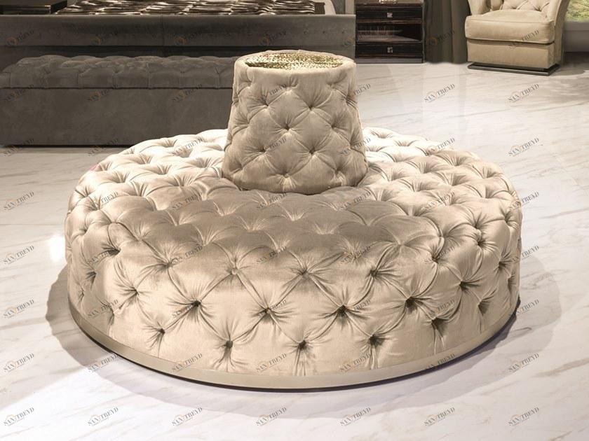 Longhi Круглая скамья из тафтинга Loveluxe 2015 – regency collection X 420