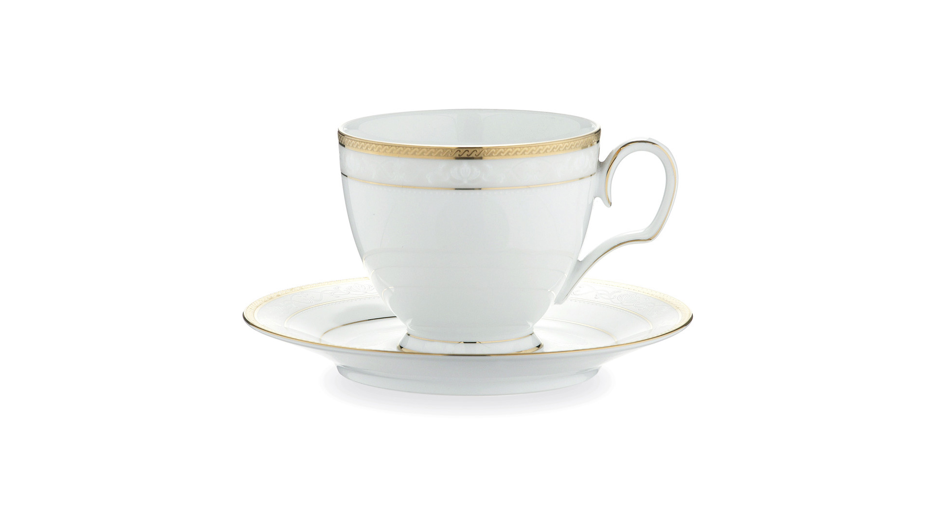 10655233 Noritake Сервиз чайный Noritake "Хэмпшир, золотой кант" на 6 персон 15 предметов Фарфор  - Вид №4