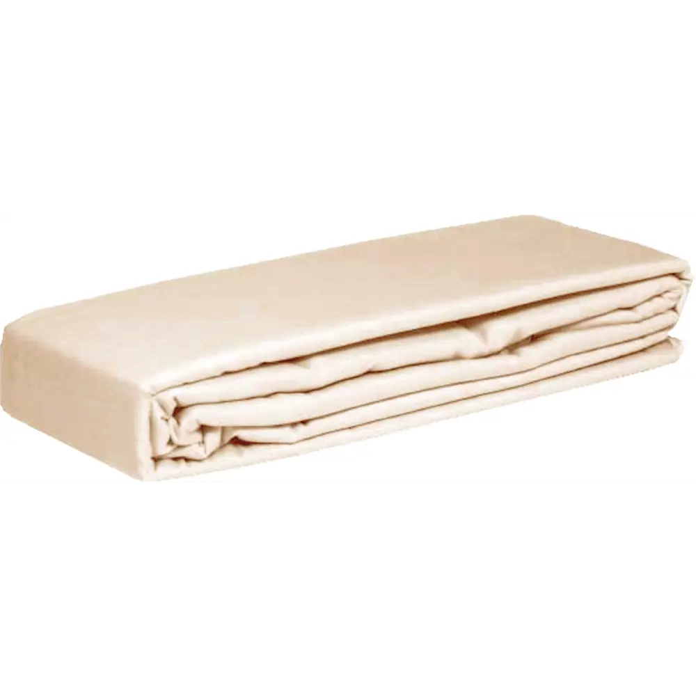 Простыня Cottonika Гамма А 180x200x20 см бязь на резинке бежевый STLM-2024590