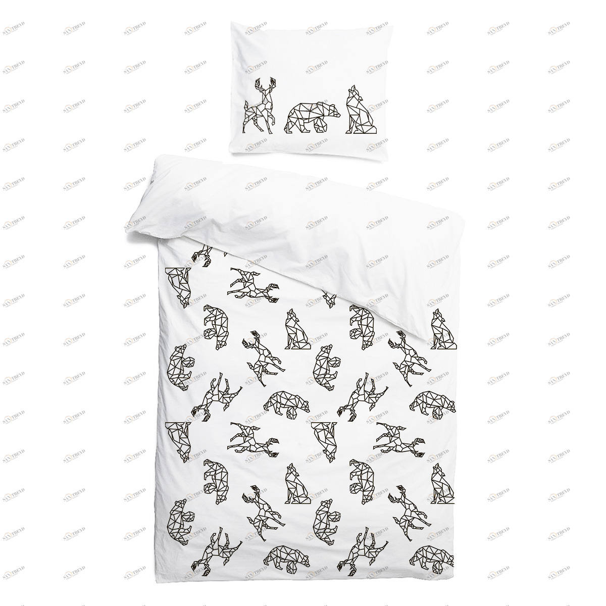 Комплект детского постельного белья Polynature VAMVIGVAM  282104 Серый Santreyd 