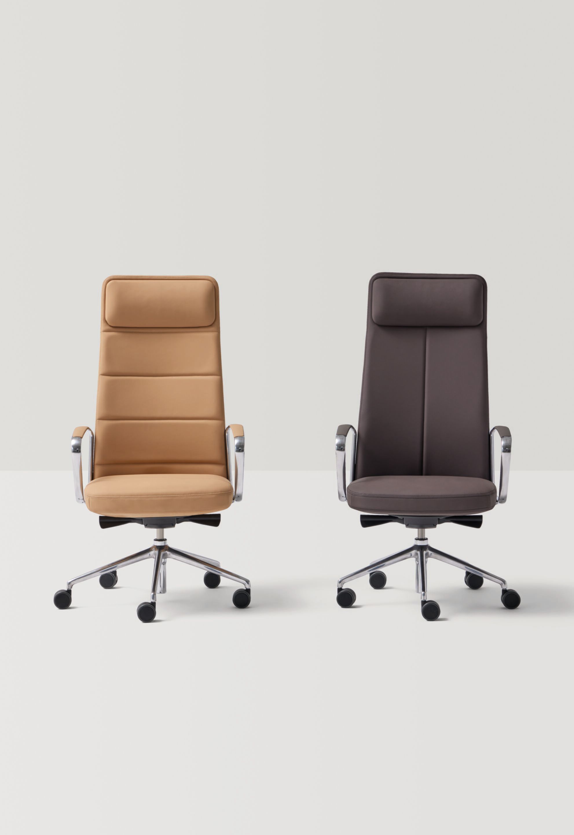 5-спицевое кожаное вращающееся офисное кресло с высокой спинкой INCLASS ZenPro ARCH-00095162 - Вид №1