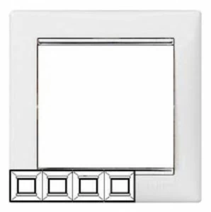 Рамка для розеток и выключателей 4-ая белая