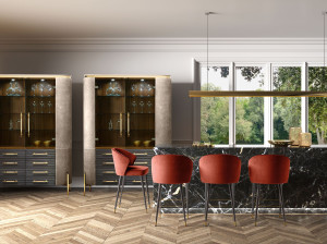 Кухонный стул со спинкой