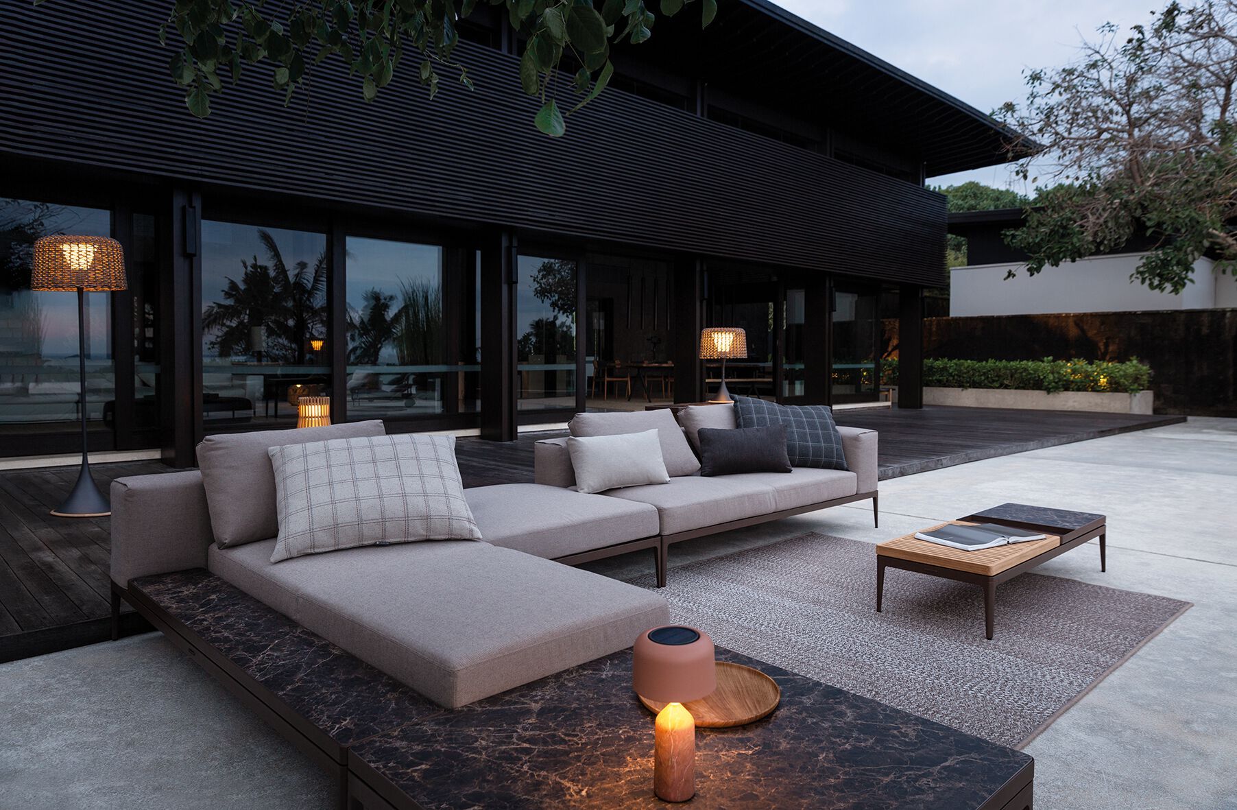 Ткань квадратный сад пуфик Gloster сетка ARCH-00068426 - Вид №14