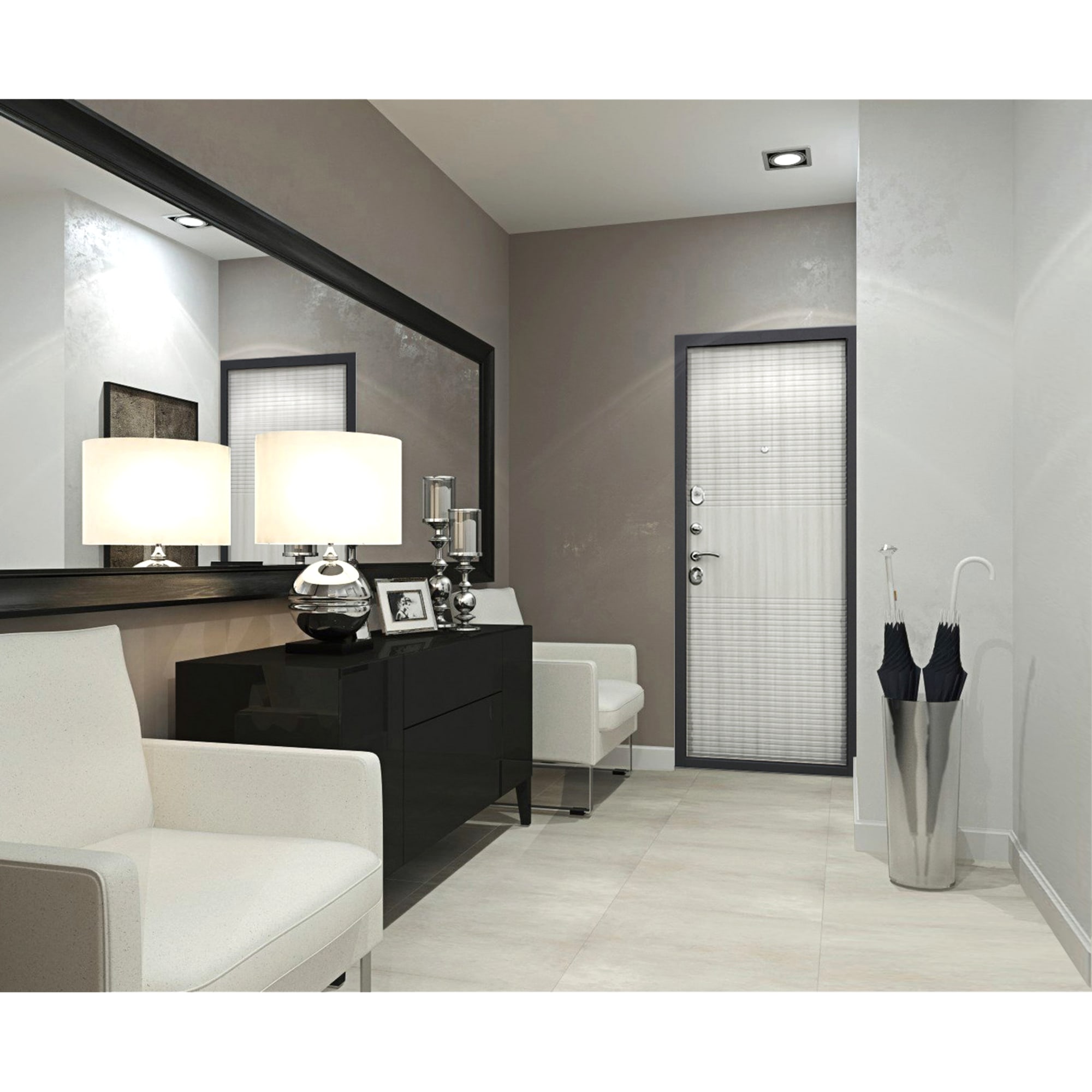 81960621 Дверная металлическая Гарда 7.5 муар 860 мм правая, цвет дуб сонома Santreyd  - Вид №10