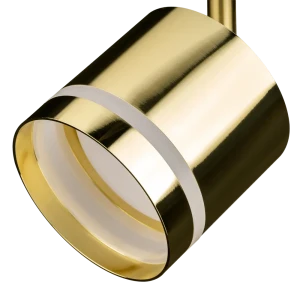 Трековый светильник спот поворотный Ritter Artline 85x80мм под лампу GX53 до 4м² металл/пластик цвет золото