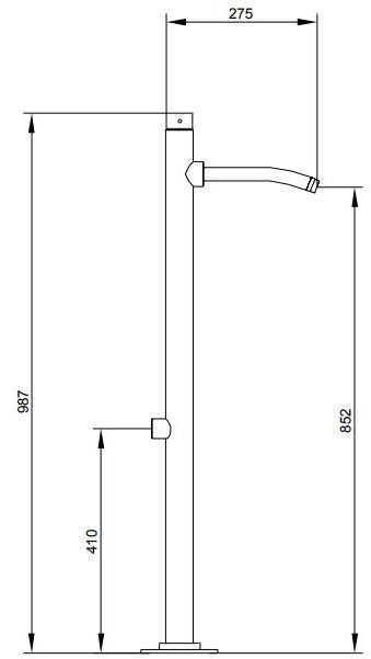 Ama Luxury Shower Садовый фонтан из нержавеющей стали  Th0099f  - Вид №1