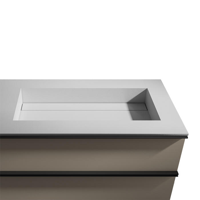 ED-ST22 Edone Встроенный умывальник в корпусе ВСТРОЕННЫЙ БАК Встраиваемая верхняя часть ванны Carena с отделкой Laminam 
