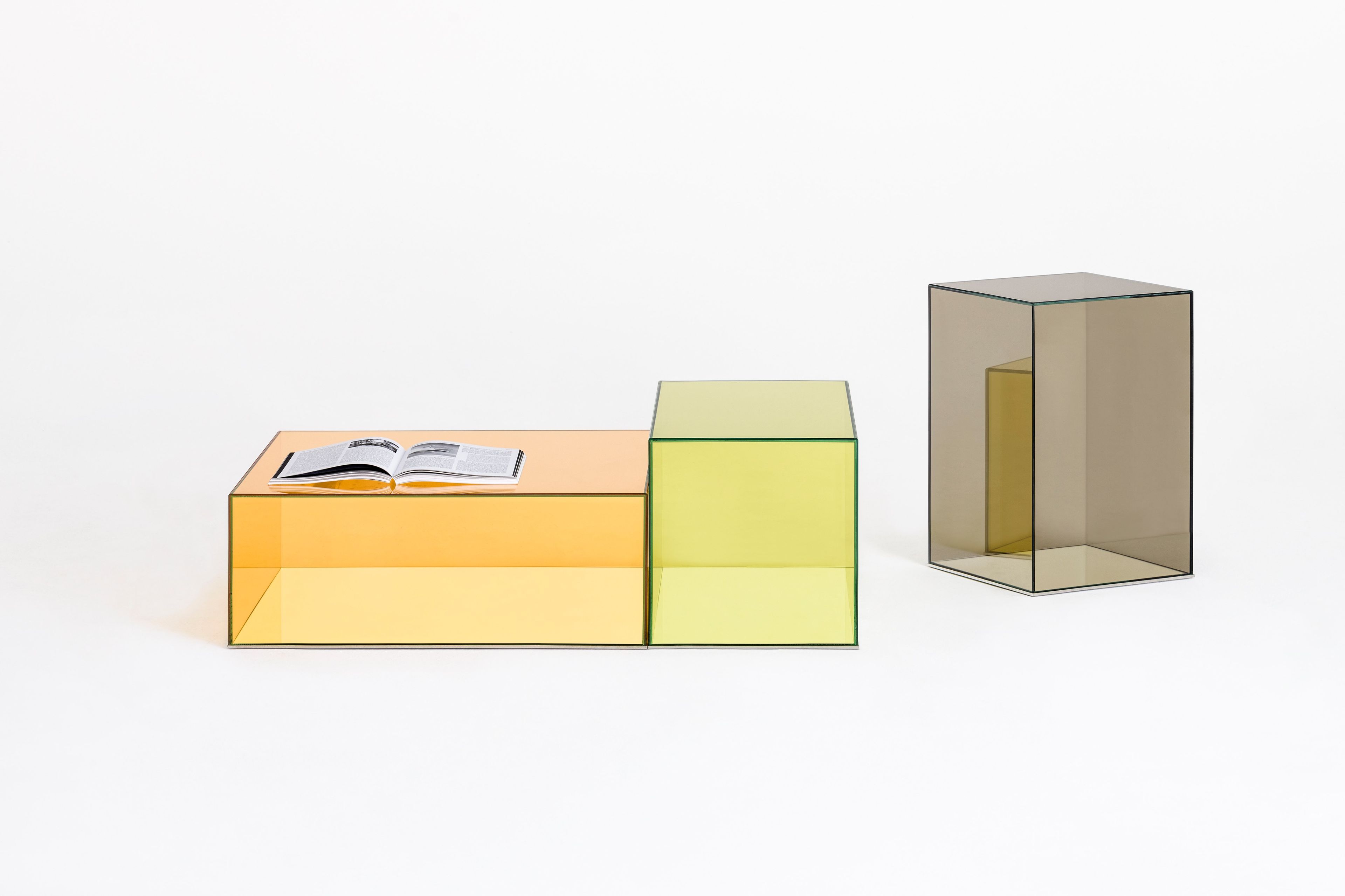 Низкий Хрустальный журнальный столик Glas Italia ARCH-00121013 - Вид №2