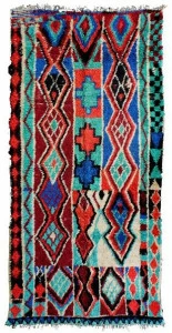 AFOLKI Ковер из шерсти с длинным ворсом и узором Azilal Taa611be