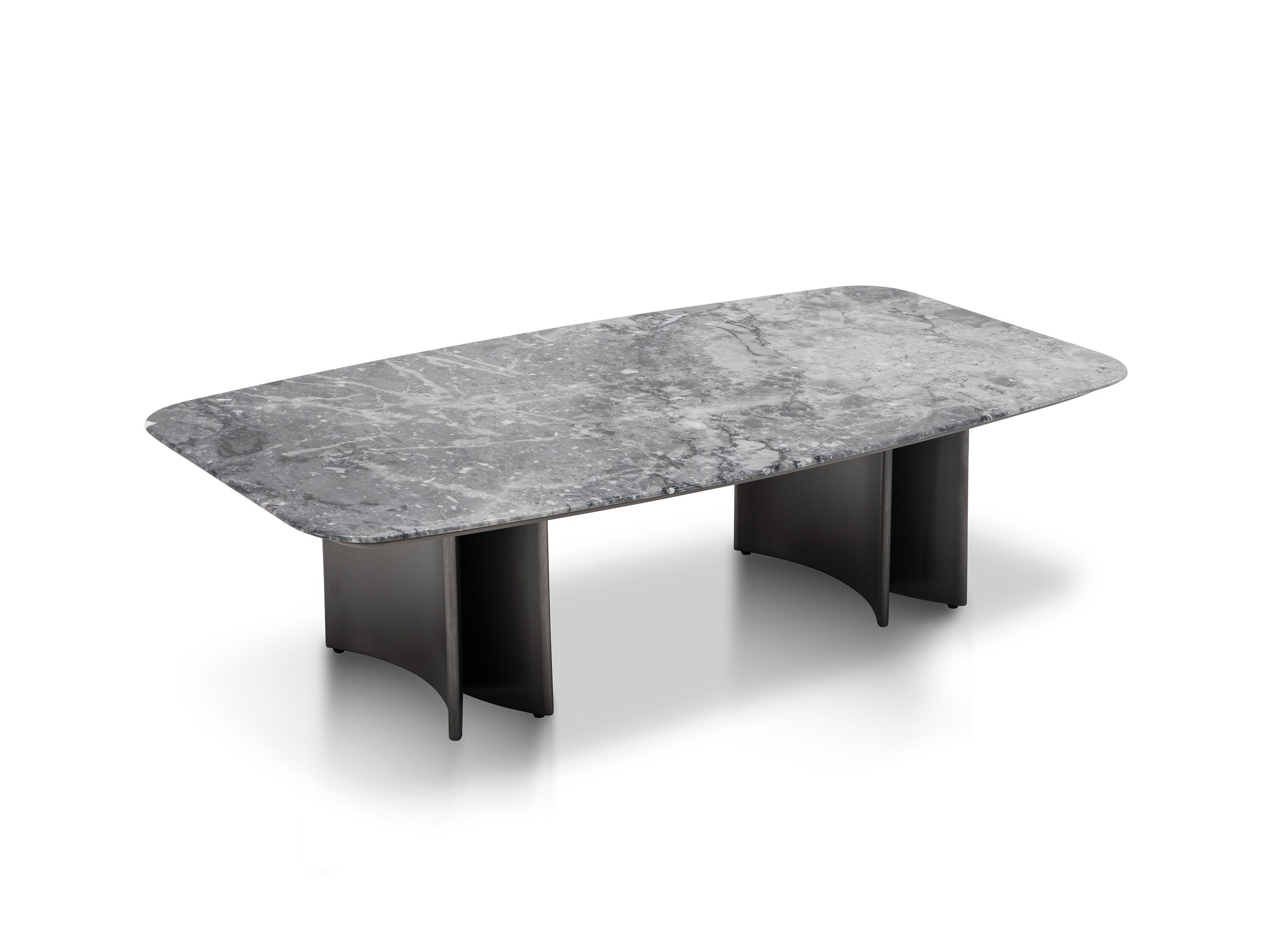 Прямоугольный журнальный столик из мрамора и нержавеющей стали CAMPO DE' FIORI ASCT665 ARCH-00043947 - Вид №1