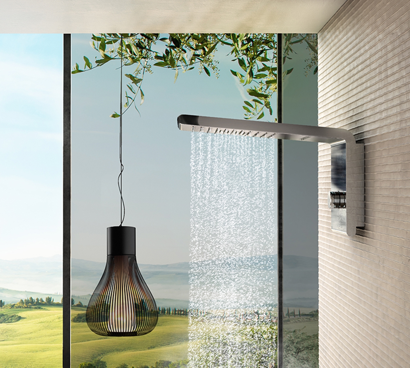 I00591 Потолочный & настенный душ Syncro-Rain 3 Sprays BOSSINI SYNCRONIA LINE - Вид №7