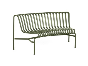 Стальная садовая скамейка с порошковым покрытием со спинкой