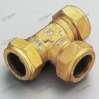 Тройник 35 х 35 х 35 обжим TIEMME 1100093