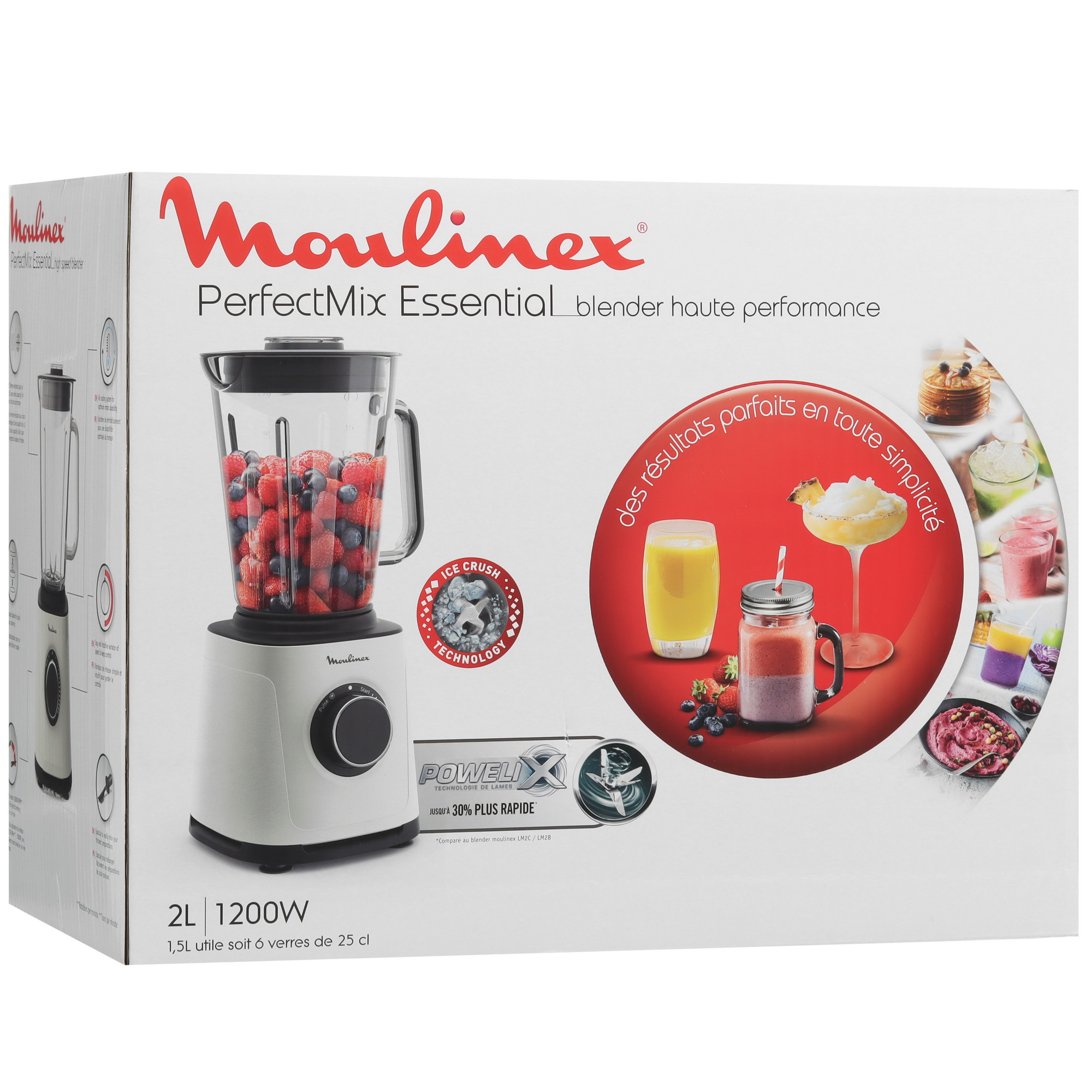 9228033 Блендер стационарный Moulinex LM771AF0 белый STDN-0119262 - Вид №7