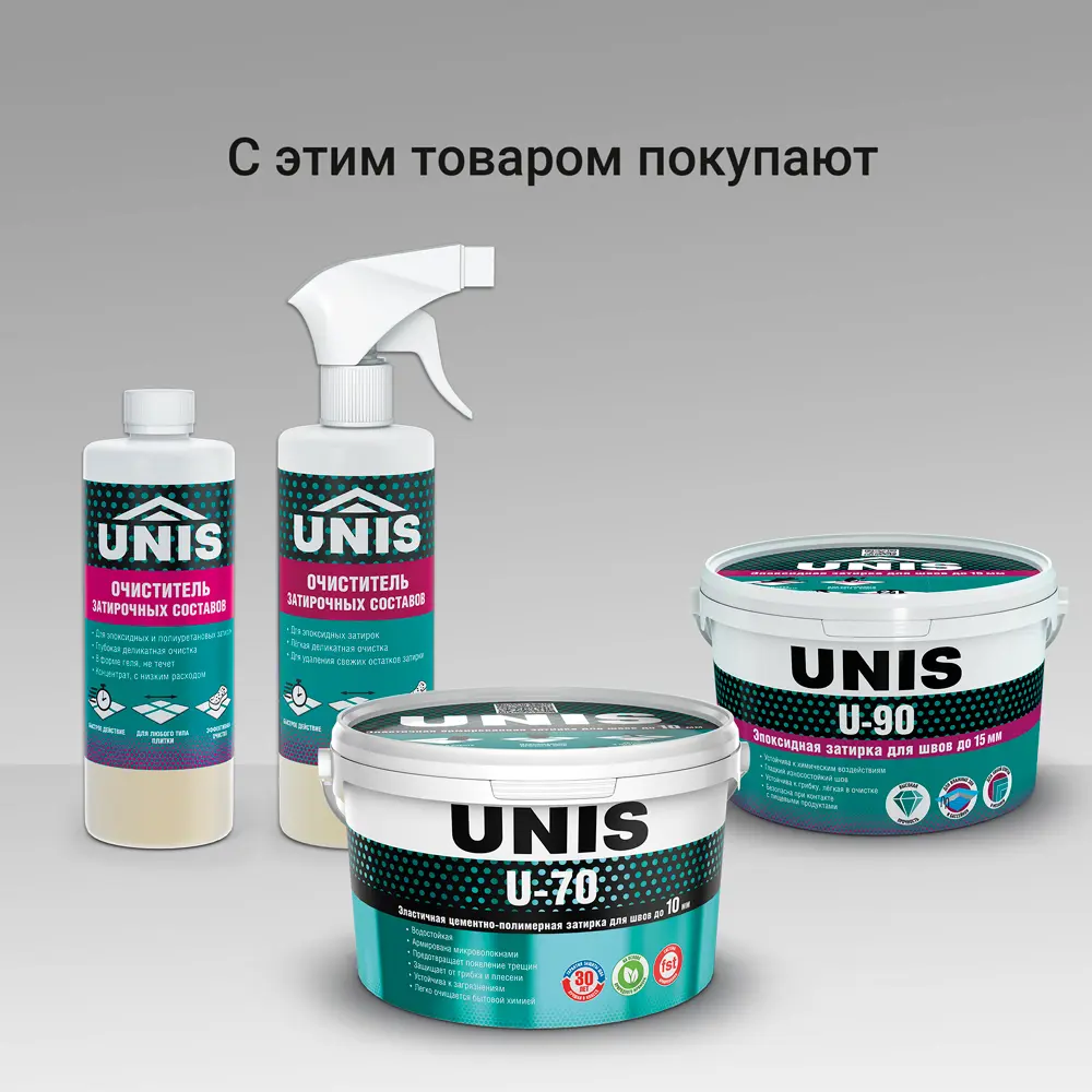 Герметик силиконовый Unis UN-80 серебро 300 мл 89450575 STLM-2123362 Santreyd  - Вид №9
