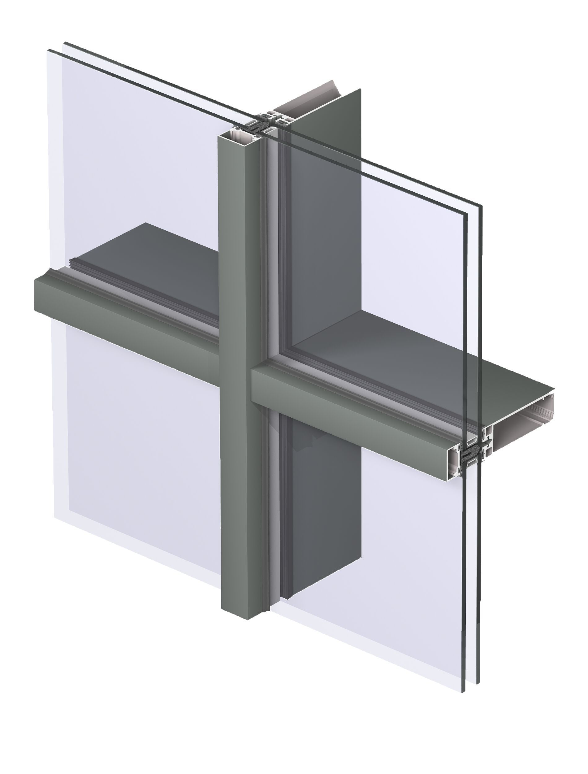 Алюминиевая система навесной стены Reynaers Aluminium SLIMWALL 35 ARCH-00068461 - Вид №4