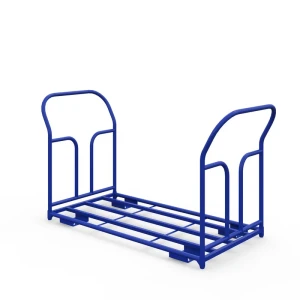 Тележка каркасная с двумя ручками ТКД 10 (г/п 500 кг, 1800x800 мм, колеса чугун/полиуретан 150 мм)